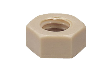 PPS(樹脂製) 六角ナット (SPS-N-VA/ばら見積品)(うす茶)(NBK製)